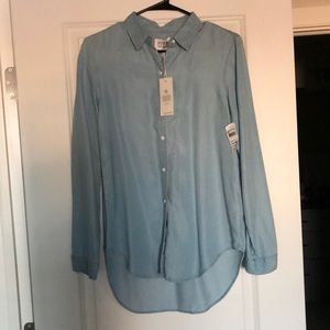 AYR Chambray Button Up Blouse